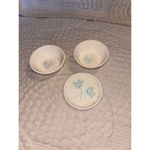 These are vintage Royal Stetson "Royal Maytime" berry bowls and a saucer/plate